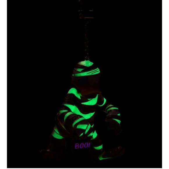 Baublebar Disney Donald Duck mummy holiday Halloween bag charm/keychain glow - Picture 3 of 5